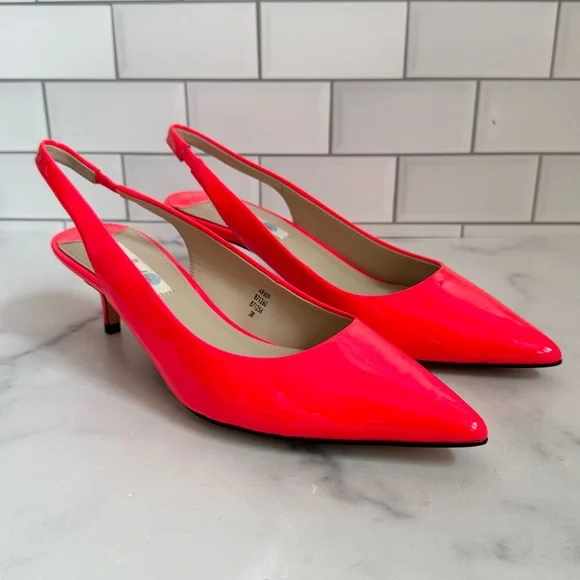 NWOT Hot Spicy Coral Boden Patent Heels Size 8 - Picture 9 of 9